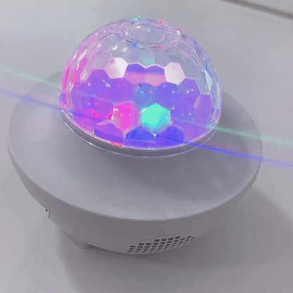 Beyaz Bluetooth Hoparlörlü Galaxy Projektör – Evinizde Yıldızlı Gece Keyfi